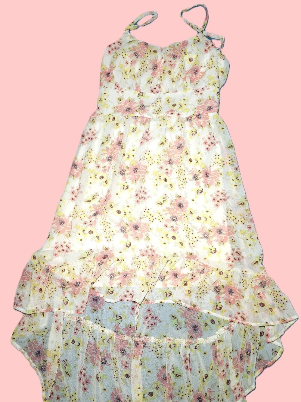 AS U WISH FLORAL DRESS Size L lightweight ~SUMMER SUNDRESS~